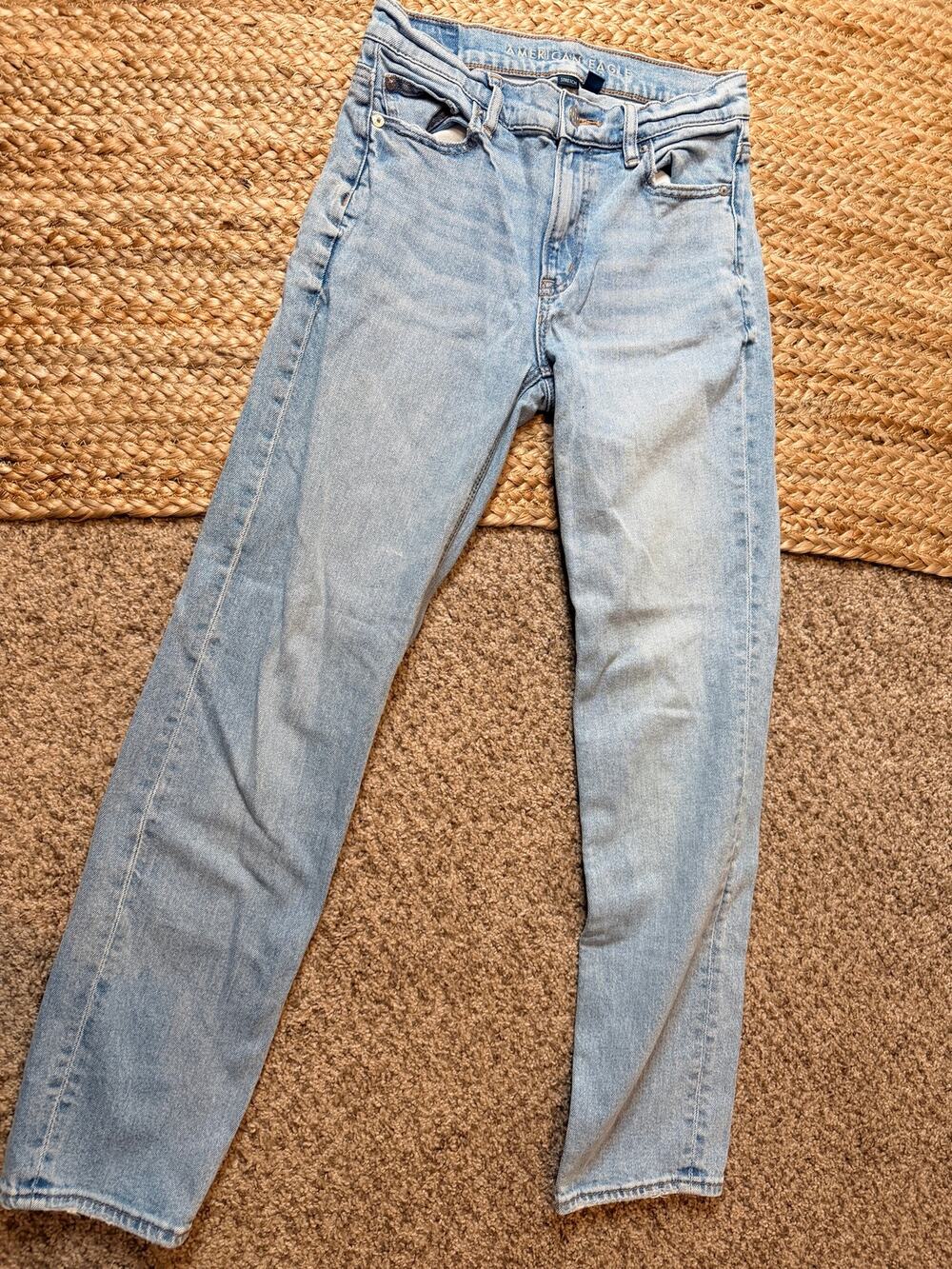 American Eagle 0 blue denim jeans 3614